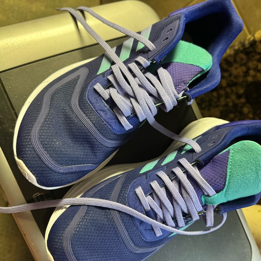 adidas Blue and Green Athletic Shoes